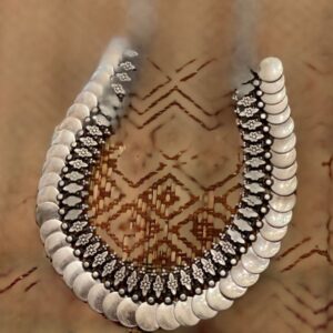 Kashmiri Contemporary Silver Necklace